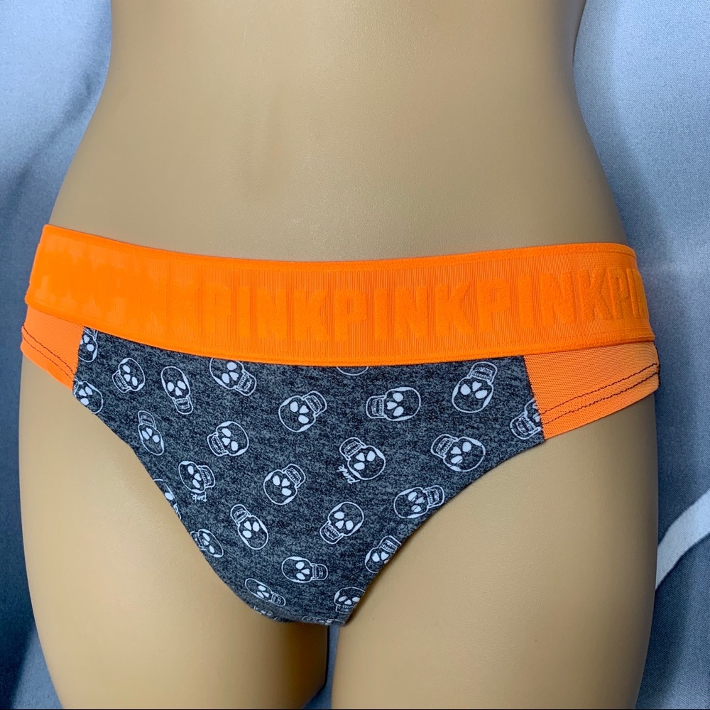 NWOT - VS PINK Halloween Skull Thong